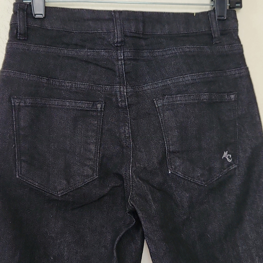 Modcloth High Rise NWOT Black Jeans Skinny Waist Size 6/27 Button Fly - Picture 7 of 13